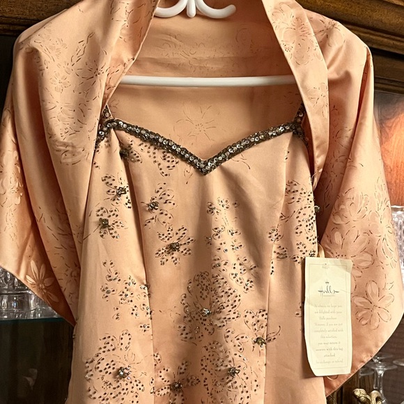 Copper/Blush Fairytale Ballgown Purchased at Hall's of Kansas City - Picture 2 of 7